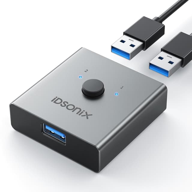Detalle de iDsonix USB 3.0 Switch 5 Gbps