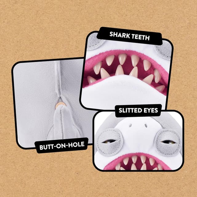 Detalle de Fuggler Jaws 22 cm: lizenziertes Funny-Ugly-Monster Kuscheltier