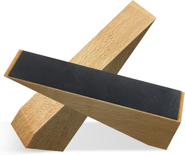 Detalle de 2 Pack Wooden Door Stop Non-Slip