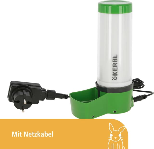 Detalle 2 de Kerbl Pet beheizbare Kleintiertränke NoFrost Superior 2.0 (grün) – frostfrei bis -20 °C
