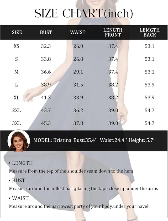 Thumbnail 5 de Bbonlinedress Damen-Cocktailkleid A‑Linie Neckholder 🎀