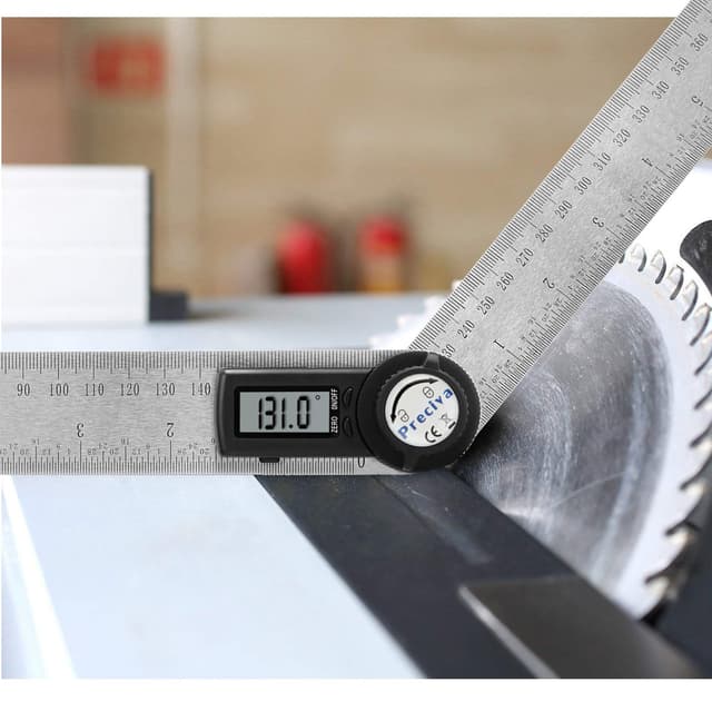 Thumbnail 6 de Règle d’angle numérique Preciva Rapporteur (400 mm) : écran LCD, maintien et mesure 0–999,9°