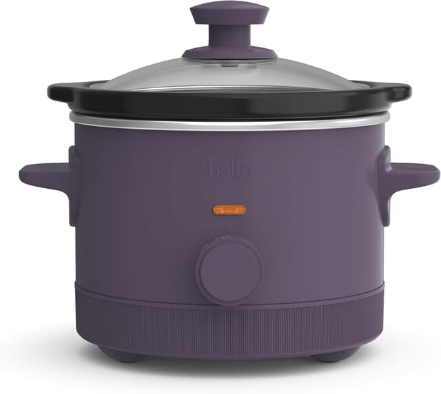 Detalle de bella 1.5 Qt Slow Cooker with 3 Heat Manual Control (Ceramic Nonstick) — Plum