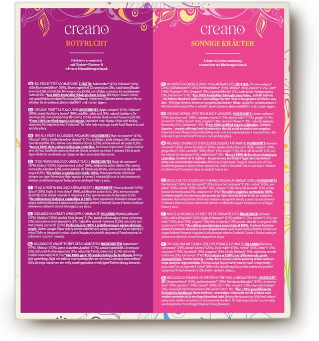 Thumbnail 2 de Creano Set Regalo Tè alla Frutta 45 Bustine 🍵