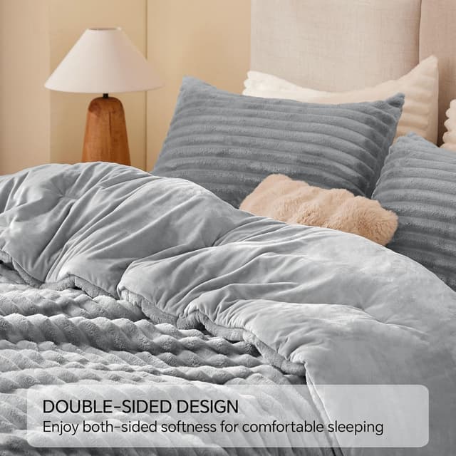 Thumbnail 4 de BEDELITE Queen Fleece Comforter Set 1 with Pillowcases