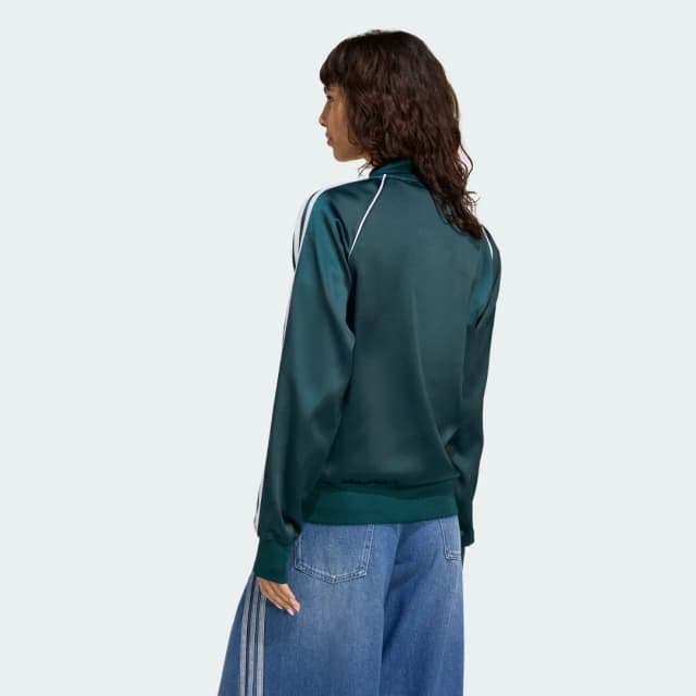 Detalle 2 de Adidas Chaqueta deportiva de raso SST Verde
