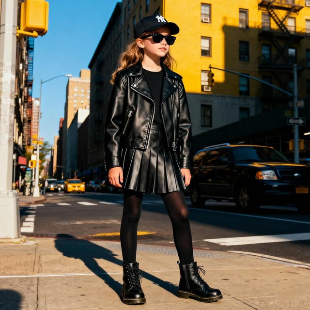 Detalle de MANZI Girls’ Black Footed School Dance Tights (80D) – Pack of 3