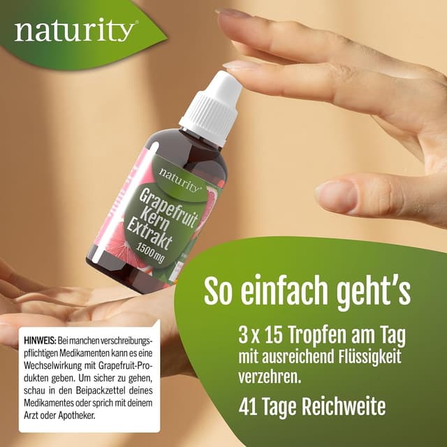 Thumbnail 5 de NATURITY Bio Grapefruitkernextrakt 100 ml 🍊