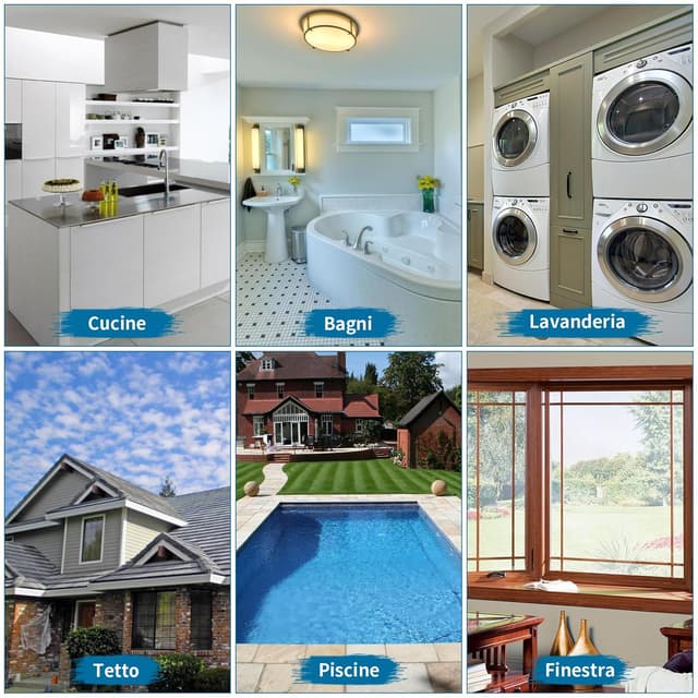 Thumbnail 6 de NIUB sigillante impermeabile trasparente 1KG: guaina liquida invisibile per terrazzi, balconi e superfici