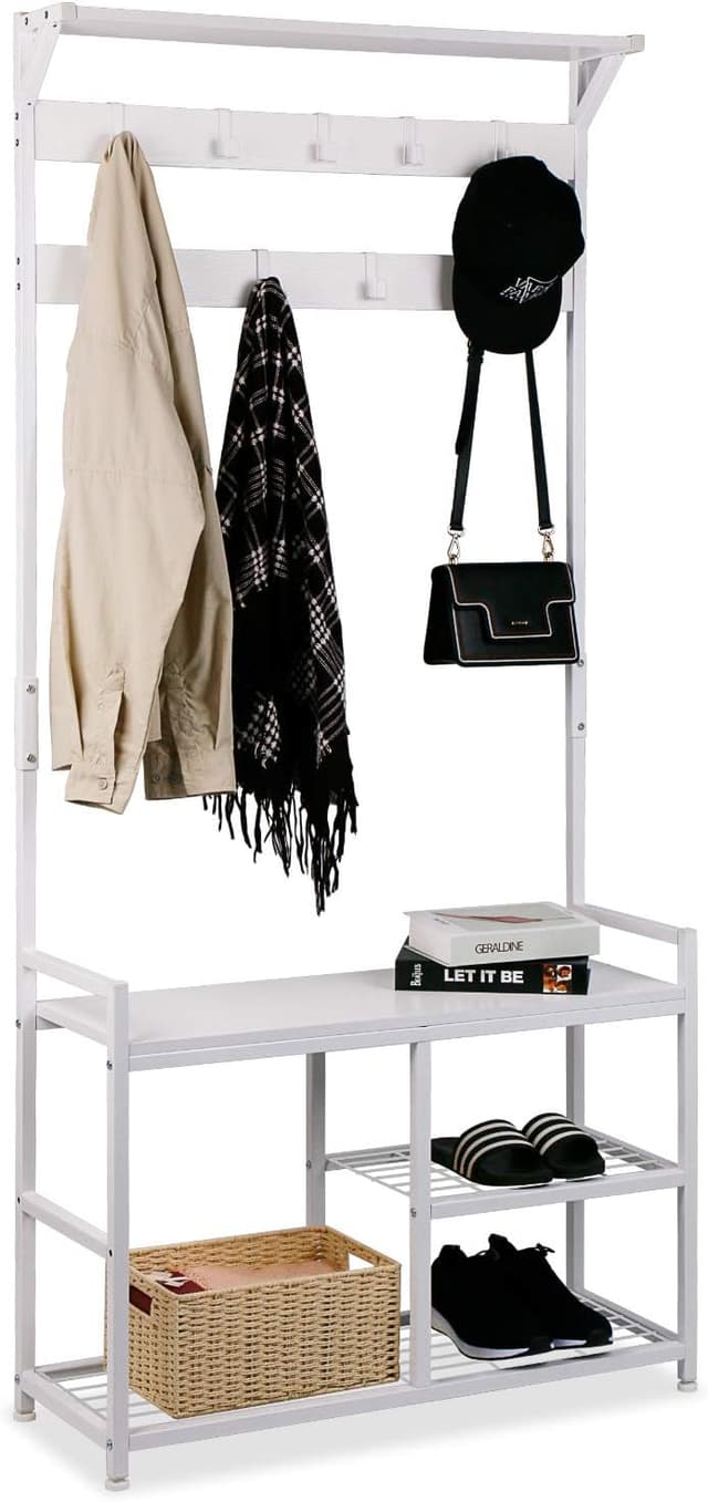 Detalle de Leader Accessories Hallway Coat Stand 33" white