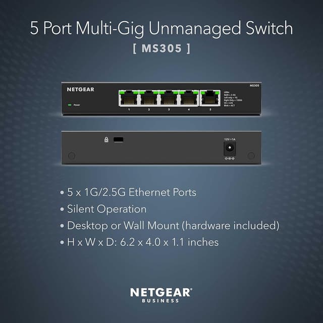 Thumbnail 1 de NETGEAR MS305 5‑Port Multi‑Gig Switch