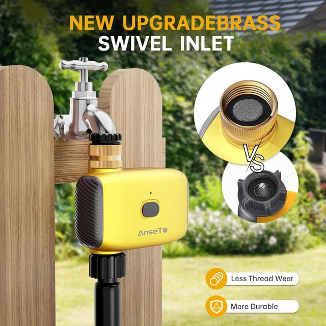 Detalle 2 de AnseTo Timer irrigazione WiFi con ingresso 2024