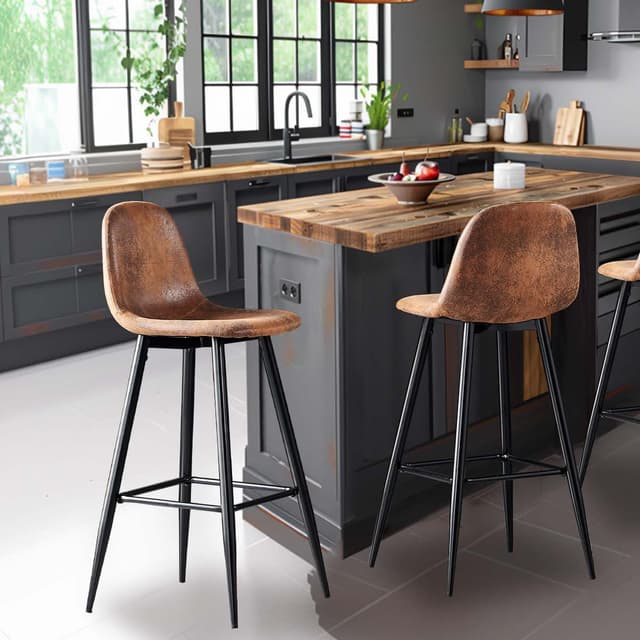 Detalle 2 de MEUBLE Cosy 2 Taburetes Bar 72,5 cm