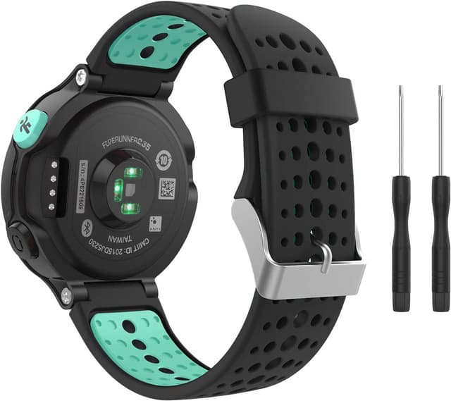 Detalle de MoKo silicone strap for Garmin Forerunner 235 20mm