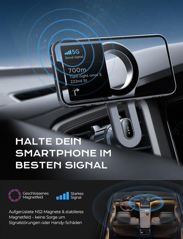 Thumbnail 5 de LISEN Magsafe Autohalterung 30N