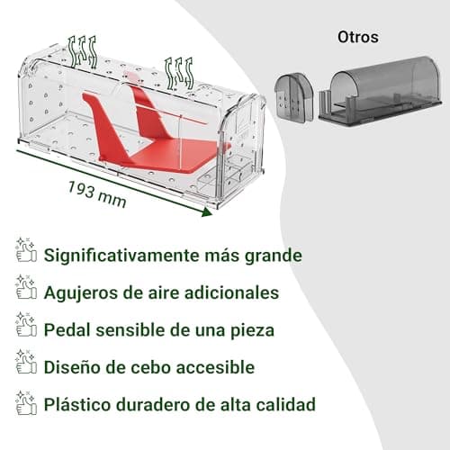 Thumbnail 6 de Roshield 2X Trampas humanas para ratones 🐭