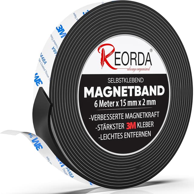 Detalle de REORDA Magnetband selbstklebend stark 3M