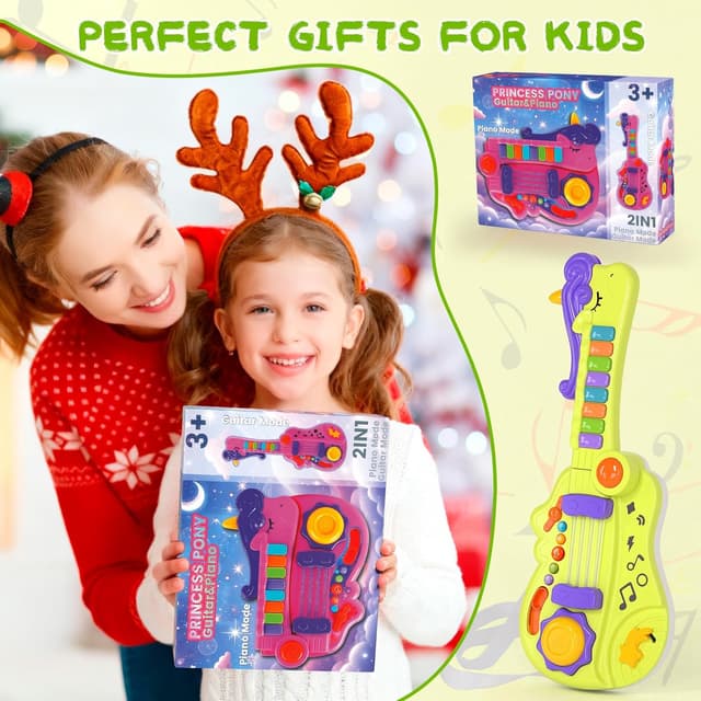 Thumbnail 6 de Shayson kids guitar toy 3 in 1