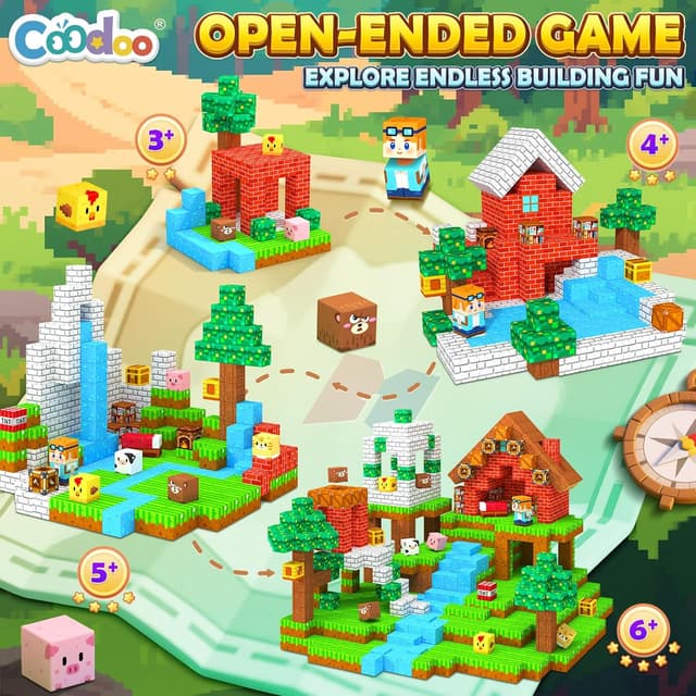 Detalle de Coodoo Magnetische Bausteine STEM 3+