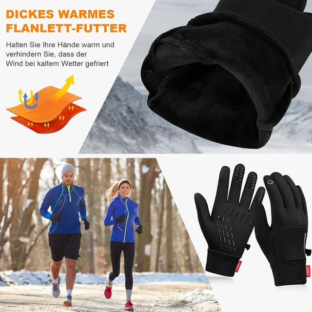 Thumbnail 1 de Anqier Winterhandschuhe Touchscreenhandschuhe für Radler