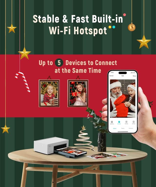 Thumbnail 2 de Liene White M200 4x6 Wireless Photo Printer