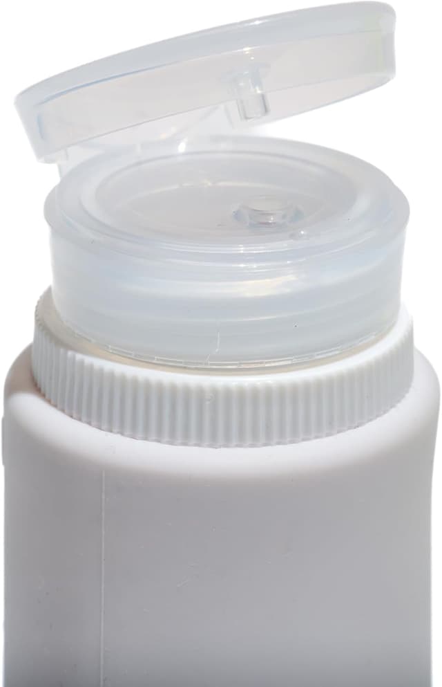 Detalle de Muitomas set flaconi da viaggio in silicone con custodia trasparente (3 bottiglie) da 98 ml, colore lilla