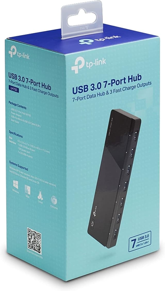 Thumbnail 6 de TP-Link UH700 7‑Port USB‑Hub mit Netzteil 🔌
