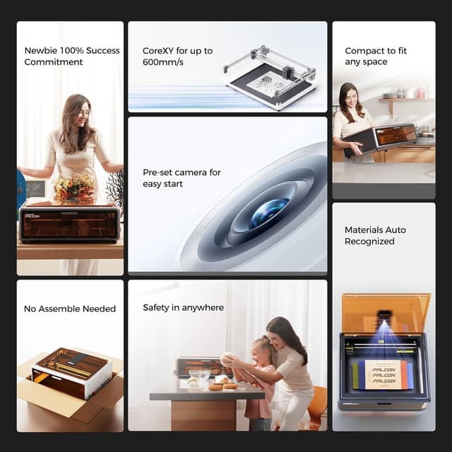 Detalle de Creality Falcon A1 incisione laser 10 W