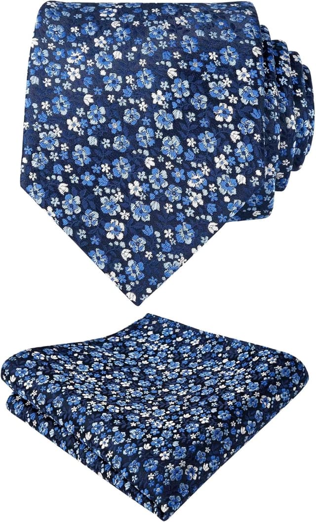 Detalle de Floral wedding tie set 8cm