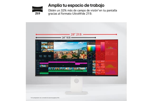 Detalle 2 de LG 40U990A-W Outlet Monitor UltraWide 40" Curvo