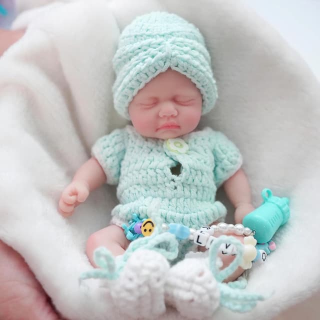 Thumbnail 5 de MYREBABY Mini muñeca Reborn 17,78 cm