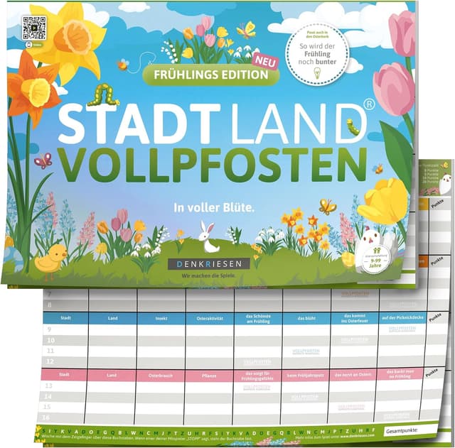 Detalle de Stadt Land VOLLPFOSTEN Frühlings Edition DIN A4 Spielblock