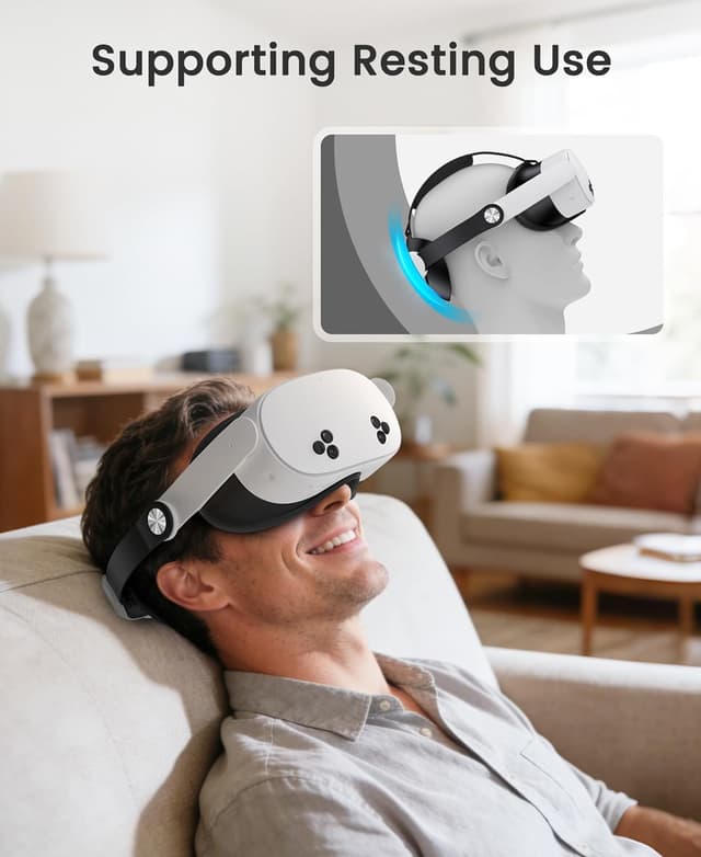 Thumbnail 6 de Comfort Head Strap for Meta Quest 3/3S & Quest 2 – Elite Strap Replacement with Dial Adjustment