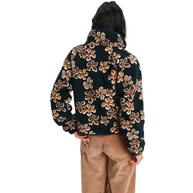 Detalle 2 de Roxy Blurry Cloud: forro polar de mujer con cremallera y cuello alto