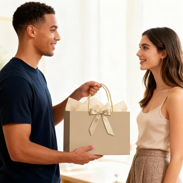 Thumbnail 6 de NADSSJL 6-piece Champagne gift bags set (with tissue wrappers and greeting cards) for birthdays, weddings and Christmas