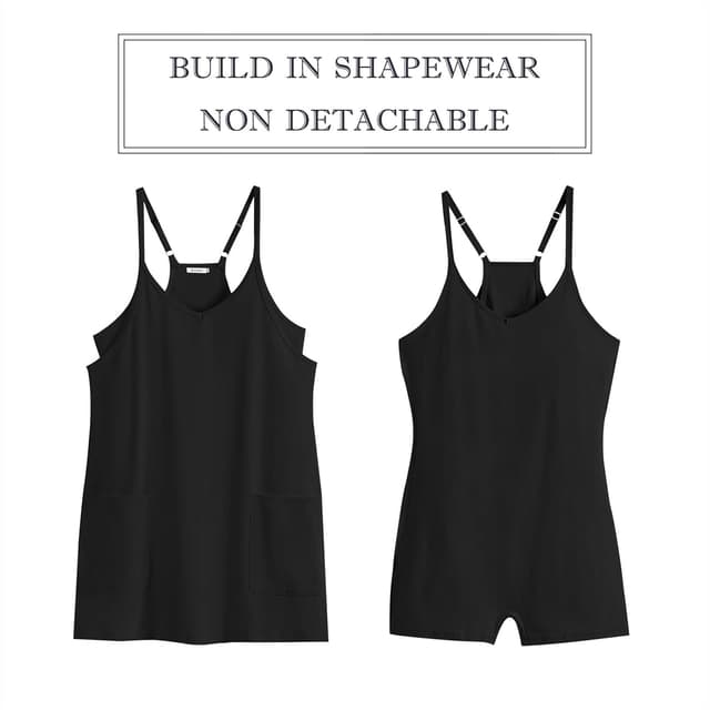 Detalle de ANRABESS Women Athletic Dress Mini Romper with Built-in Shorts (Summer Tennis/Workout)