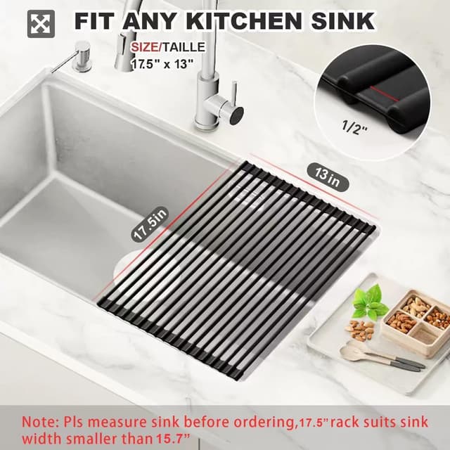 Detalle 2 de MERRYBOX Roll Up Dish Rack