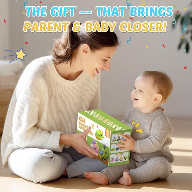 Thumbnail 6 de Joyfuture Press and Go Car Toys – 4 Pack Vehicle Set for 1–3 Year Olds