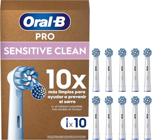 Imagen de Oral-B Pro Sensitive Clean - 10 Recambios para Cepillo 🪥 en OfertitasTOP