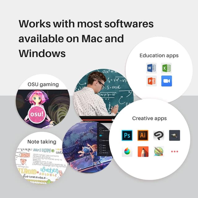 Thumbnail 6 de HUION Inspiroy 2 S tablette graphique 6 touches