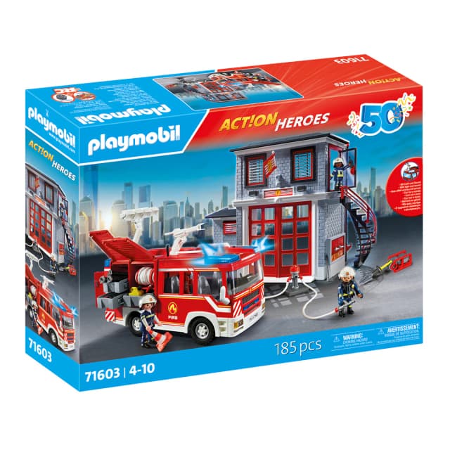Detalle de PLAYMOBIL Mega set bomberos Action Heroes
