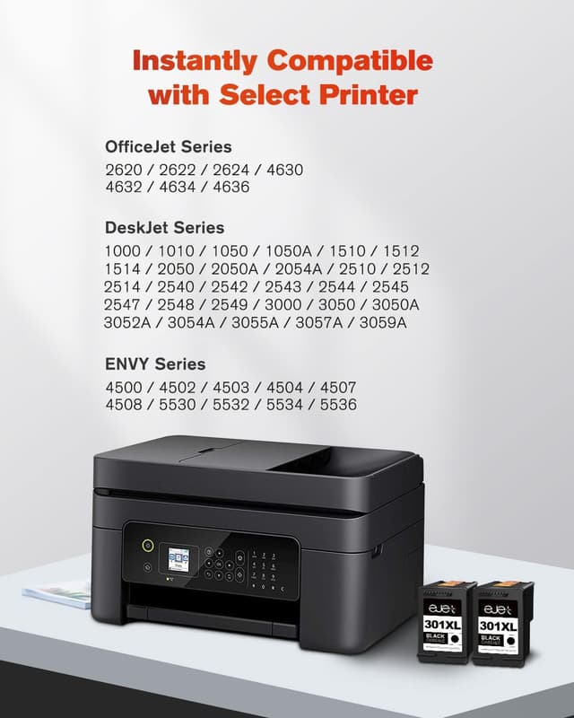 Detalle 2 de ejet 301XL Druckerpatronen Schwarz 2er-Pack