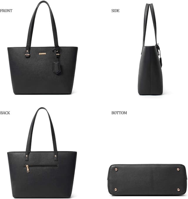 Detalle 2 de YTL Damen Tote-/Shopper-Set (4-teilig) mit Geldbörse & Kartenhalter – groß für Büro, Schule, Einkauf & Reise