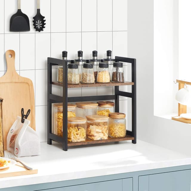 Detalle de SONGMICS Spice Rack OFS046B01 2 Tier
