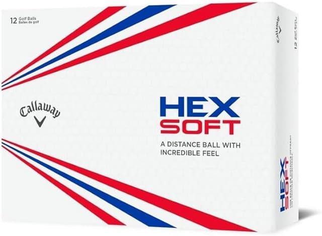Detalle 2 de Callaway HEX Soft Golf Balls (White) — distance-focused with low-compression feel