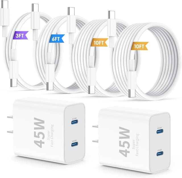 Detalle de QZIIW 45W Dual-Port iPhone Charger Pro Max