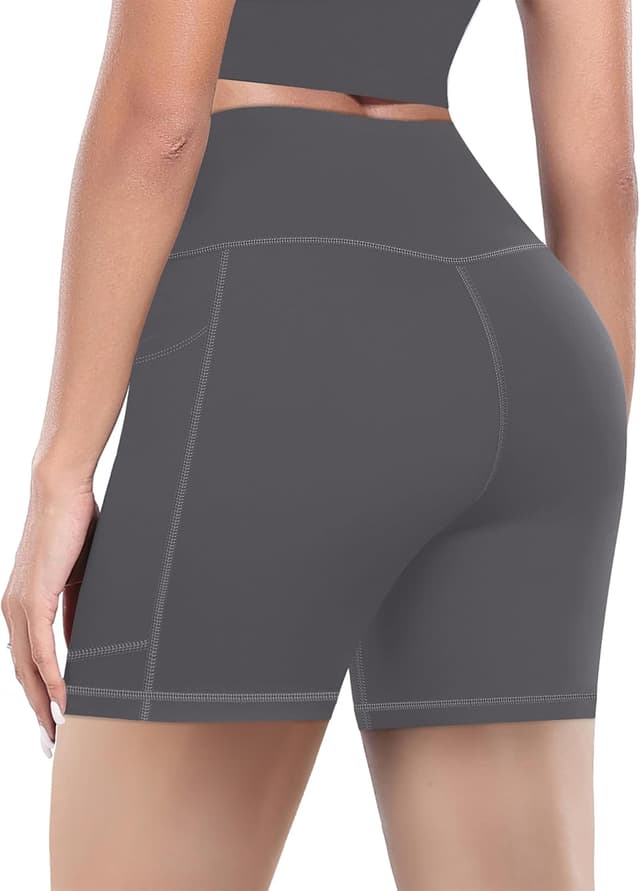 Thumbnail 3 de MIRITY 4er Pack Damen High-Waist Biker Shorts mit Taschen – atmungsaktive Sportleggings für Yoga, Fitness & Alltag