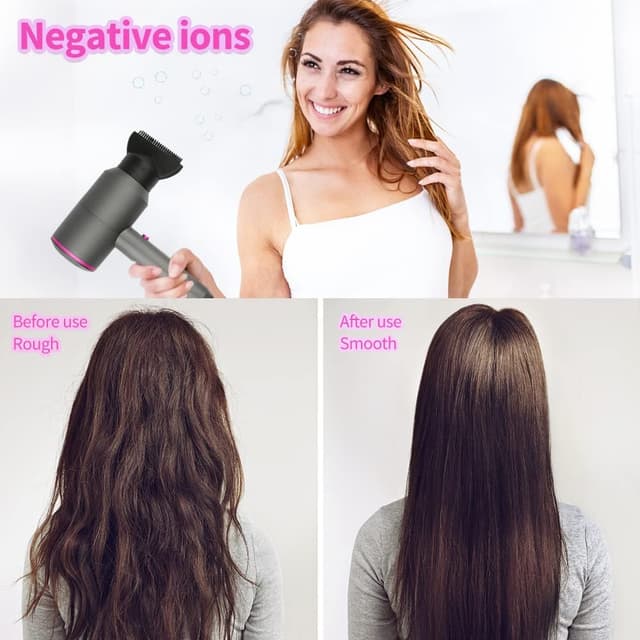 Detalle de CASAMAA Professional Ionic Hair Dryer with AC Motor, 2 Speed & 3 Heat Settings, Cool Shot, 2 Concentrators & Diffuser