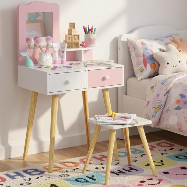 Imagen de Clevich 2 in 1 Toeletta Trucco Bambina Rosa en OfertitasTOP