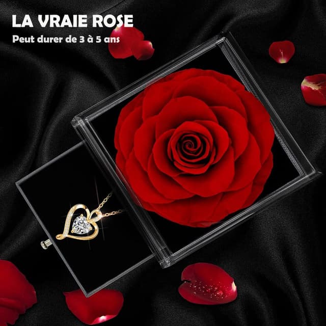 Thumbnail 2 de SWEETIME Rose Eternelle boîte de Roses 3"